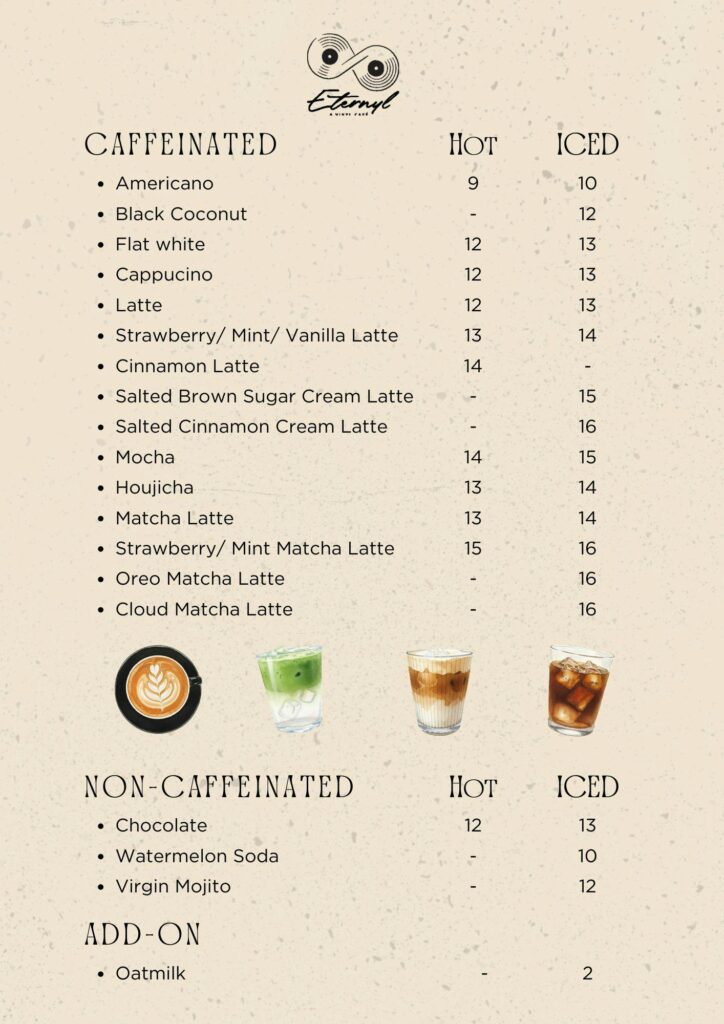 Eternyl Menu